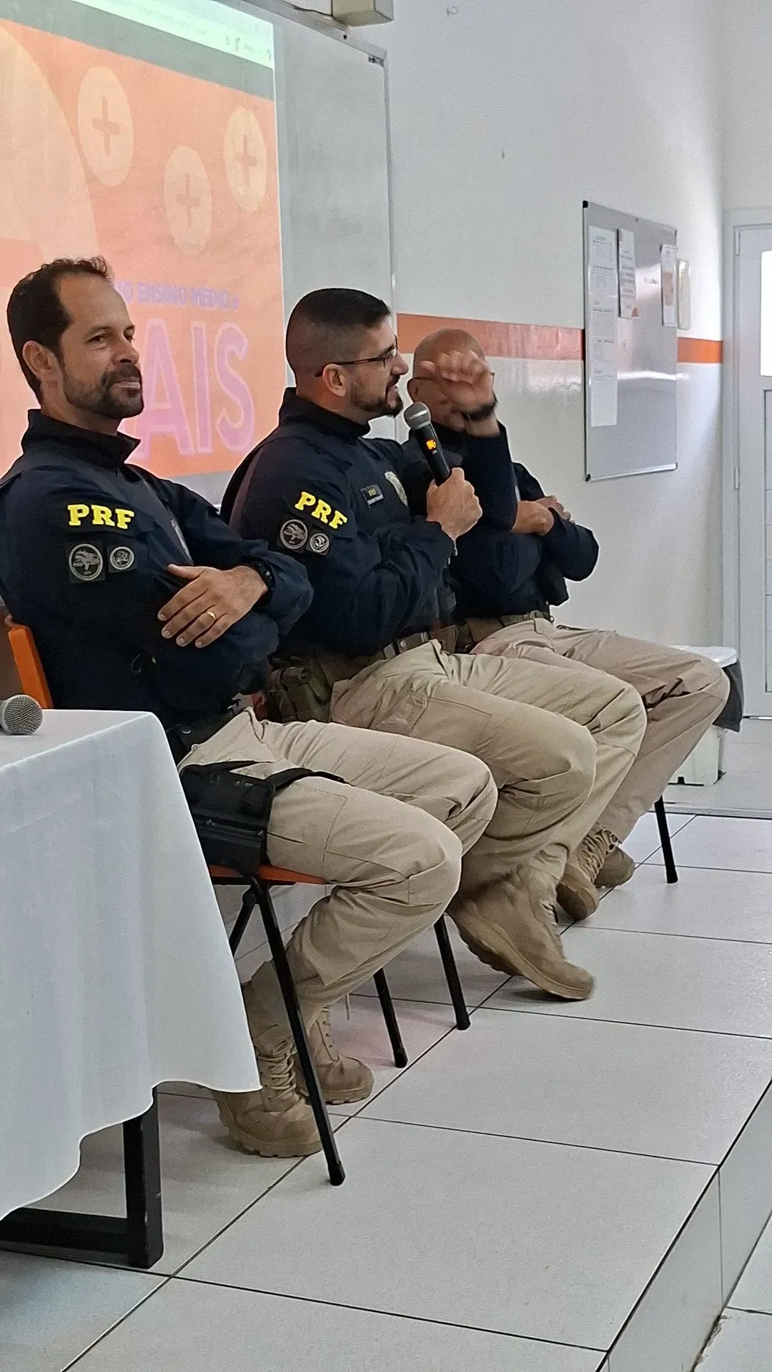 Palestra de Policial Rodoviário Federal